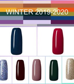 Ensemble de couleurs tendance hivernale 2020 - 7pcs.
