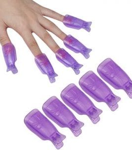 Pince Nail Soaker Purple (x10pcs)